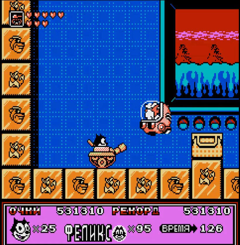 Felix the Cat - геймплей игры Dendy\NES
